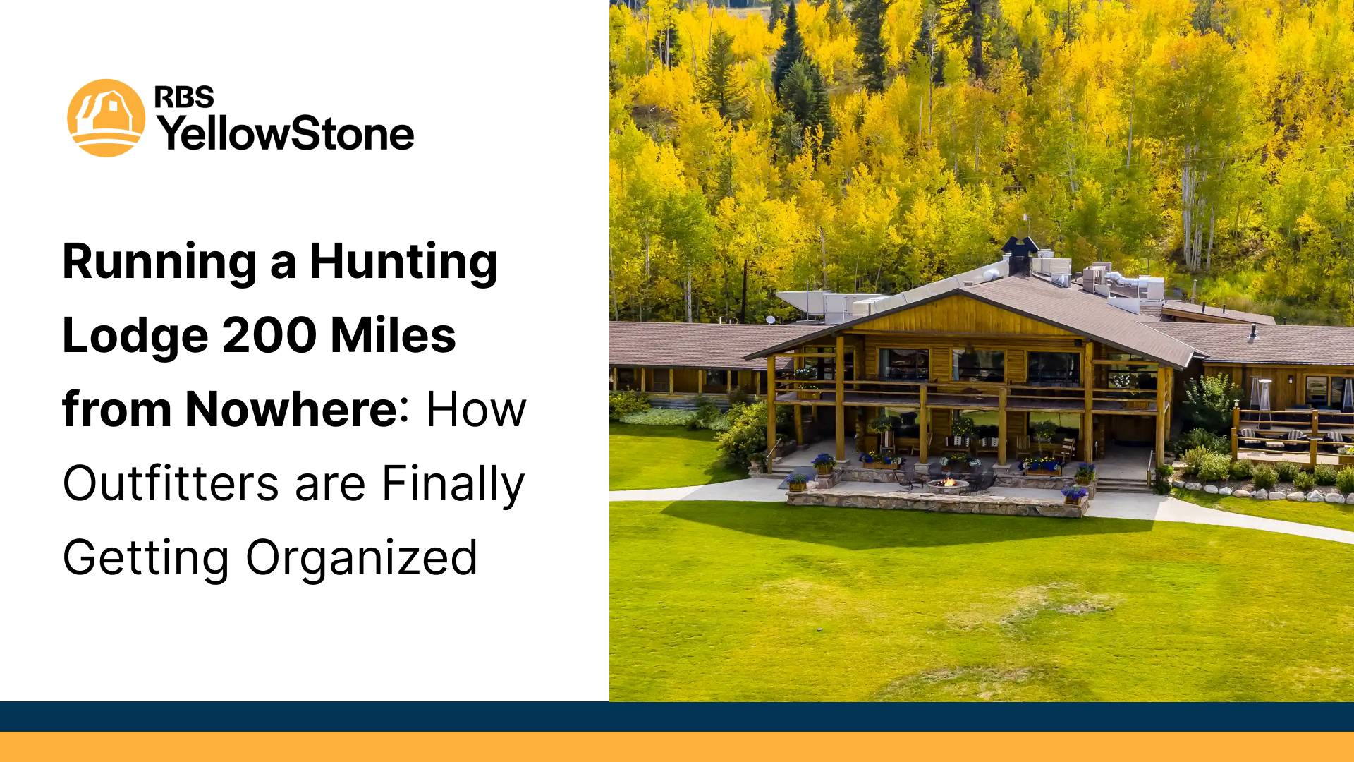 running a hunting lodge